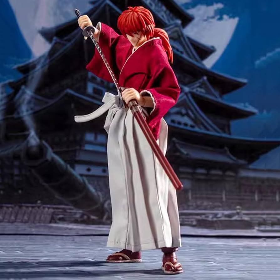 Amazon.co.jp: 1/12 るろうに剣心緋村剣心アクションフィギュア